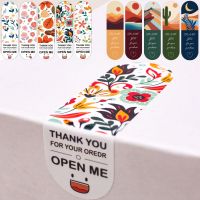 50-150pcs/pack Thank You for Your Order Sticker 5 Styles Floral Color Label Sticker Gift Decoration Seal Tags Stationery Sticker Stickers Labels