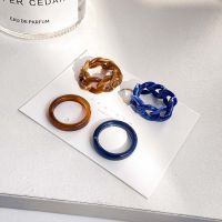 DCNSFI ของขวัญ ความคิดสร้างสรรค์ เครื่องประดับแฟชั่น สไตล์เกาหลี ย้อนยุค แหวนนิ้วเรซิ่น แหวนวินเทจ แหวนบิด แหวนผู้หญิง