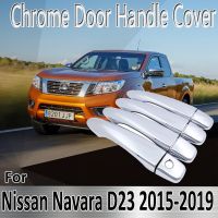 for Nissan Navara NP300 Navara D23 Renault Alaskan 2015 2019 Stickers Decoration Chrome Door Handle Cover Refit Car Accessories