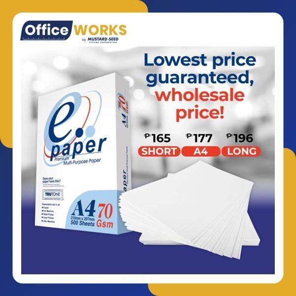 (Best) Epaper Bond Paper 70gsm and 80gsm / Photo Copy Paper/ Wholesale