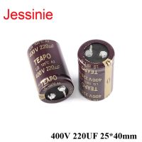 Jessinie High Frequency Aluminum Capacitor Capacitance 20% 400V 220UF 25*40mm 25x40mm Electrical Circuitry Parts