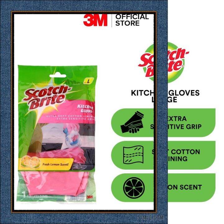Scotch Brite Kitchen Gloves Large Lazada PH