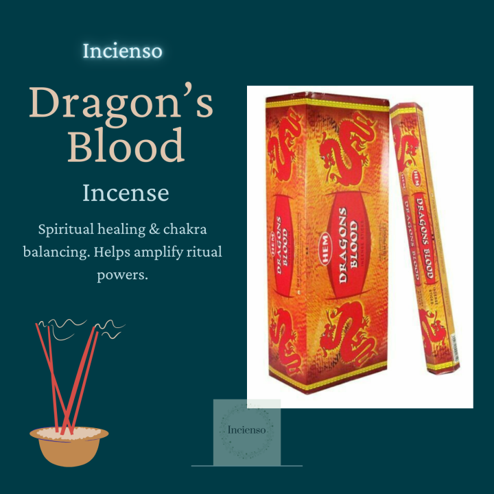 HEM Incienso Incense Sticks DRAGON'S BLOOD Authentic & Imported