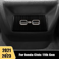 【hot】 11th Gen 2021 2022 2023 Car Rear Air Conditioning Outlet Vent USB Cover Trim Sticker Accessories