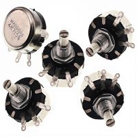 5PCS WX110(010) Potentiometers 3W 100-33K Ohm Single Turn Wire Wound Universal Variable Resistors Shaft Potentiometer