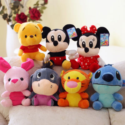 Hittime 18cm Mini Plush Doll for Kids Toys Bag Pendant Toys Winnie the Pooh Toy For Children Girls Birthday Christmas Gift Cartoon Toys