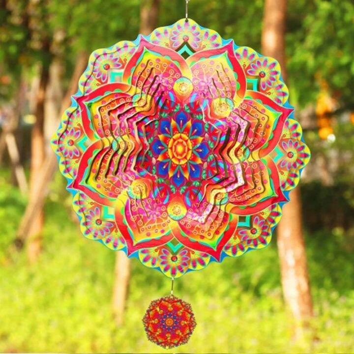 mandala-wind-chime-3d-rotating-wind-chimes-luxury-art-garden-hanging-outdoor-decoration-for-ornaments