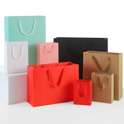 【YF】❀♝✸  10pcs Paper With Handle Rope Jewelry Storage Wedding Birthday Wrapping