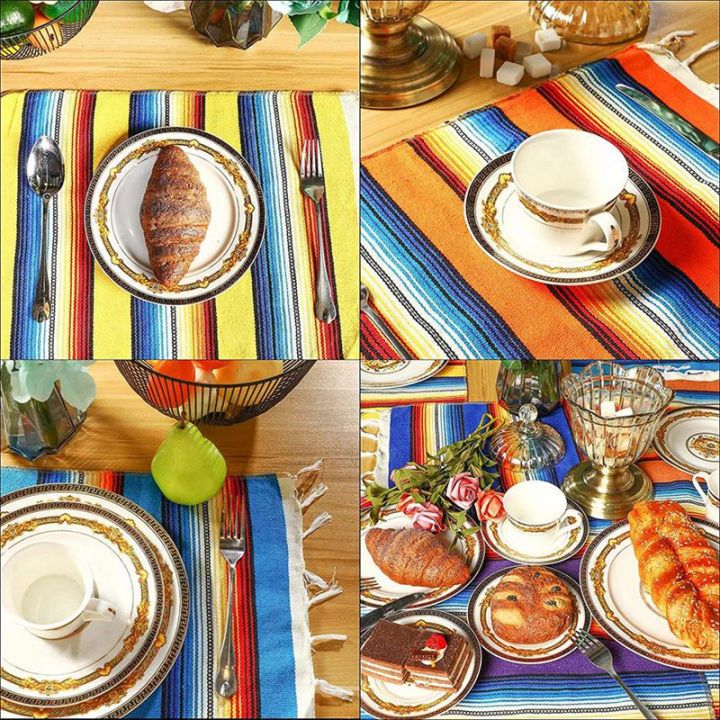 washable-placemats-mexican-table-runner-33x48cm-mexican-blanket-for-mexican-party-or-wedding-decoration
