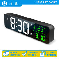 Brifit Đồng hồ kỹ thuật số 10,5 inch, Đồng hồ báo thức LED màn hình lớn thumbnail