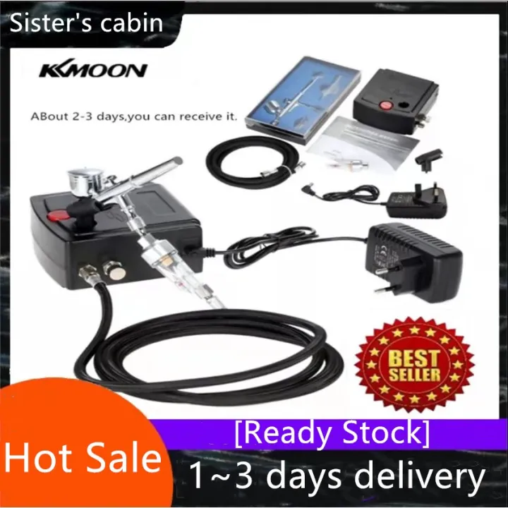 KKmoon 125V Professional Gravity Feed Dual Action Airbrush Air