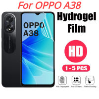 ฟิล์มไฮโดรเจลด้านหน้า5ชิ้นสำหรับ OPPO A38 A78 A58 A98 5กรัม4กรัม OppoA58 OppoA38ขนาด38 A 58 A78 2023ปกป้องหน้าจอฟิล์มไฮดรอลิกนุ่มชัดเจนแบบ HD มองเห็นคลุมทั้งหมดป้องกันเคลือบนาโน