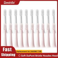 10pcs Replacment Heads XIAOMI T100 Electric Toothbrush Soft DuPont Whitening Bristle Nozzles