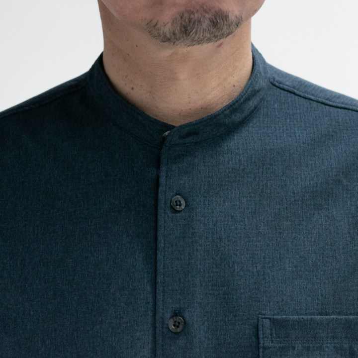 takeo-kikuchi-เสื้อเชิ้ตแขนสั้น-dotair-primeflex-easy-mandarin-ss-shirt