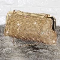 【YD】 Evening Clutch Female Day Wedding Purse Banquet Black/Gold Bolsas Mujer 2019