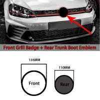 110/135mm ABS Auto Front Grill Badge Rear Trunk Replacement Radiator Emblem for Golf MK7 5G0 853 601 Car Logo