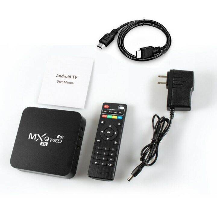 Tv Box 2022 New 5g Mxq Pro Settop Box Android Tv Box 4k 4g+64g Smart