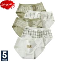 （A So Cute） 5ชิ้น/เซ็ตสตรี PantiesCotton ระบายอากาศชุดชั้นในไร้รอยต่อน่ารักโบว์ PrintBriefs กางเกงเซ็กซี่หญิงชุดชั้นใน