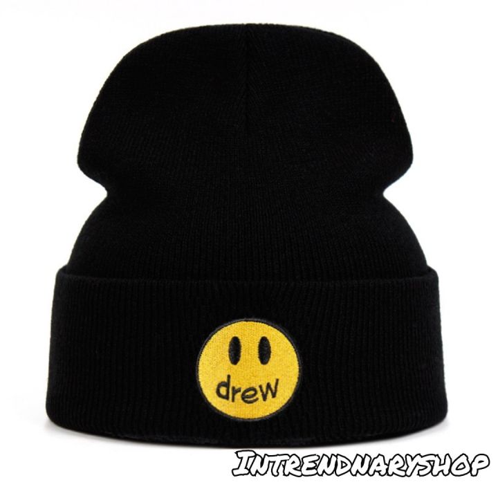 หมวกไหมพรม-drew-หมวกแฟชั่น-ใส่หน้าหนาว-ฤดูหนาว-งานคุณภาพดี-100-winter-season-beanies-fashion-hat-2022