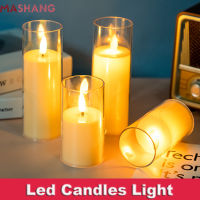 การจำลองเทียน LED พร้อมเปลวไฟริบหรี่ Tealight LED อิเล็กทรอนิกส์ Flameless เทียนปลอมสำหรับงานปาร์ตี้ตกแต่งคริสต์มาส-Yeors