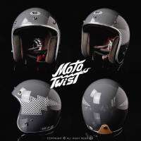 หมวกกันน็อค Mototwist Helmets - ODYSSEY THUNDER CHECKER สีเงา ? (Quality Custom Made)