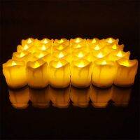 【CW】 12PCS Flickering Tealight Small Candle Wedding Church Candles Warm