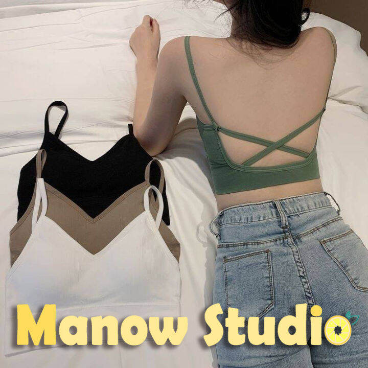 manow-studio-1236-บราสายเดี่ยว-เสื้อกล้าม-สายเดี่ยว-บราสายเดี่ยวแบบสวม