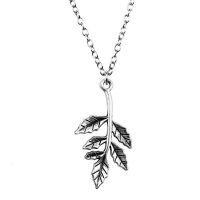 Tree Leaves Necklace Jewelry Making Supplies Vintage Fashion Jewelry On The Neck