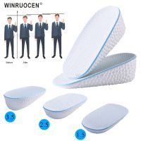 Height Increase Insole For Men/Qomen 1.5 3.5 cm up Invisiable Shock Absorption Breathable Half Insole Heighten Shoes Pad
