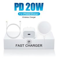 【 A Hot 】สำหรับ Apple Original 20W Magnetic Wireless Charger สำหรับ iPhone 12 11 13 14 Pro Max Plus Fast Charger USB Type C IOS สายชาร์จ