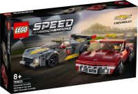 LEGO Speed Champions Chevrolet Corvette C8.R Race Car and 1968 Chevrolet Corvette-76903