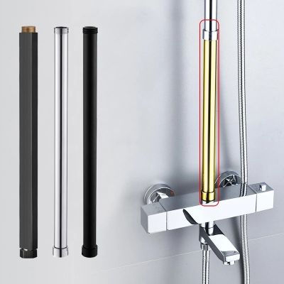 1pcs Shower Extension Pipe Bathroom Shower Arm Stainless Steel Round/Square Faucet Extension Rod Tube Head Holder Bath Hardware