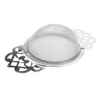 Tea Strainers with Drip Bowls (6-Pack), Elegant Stainless Steel Loose Leaf Tea Strainers