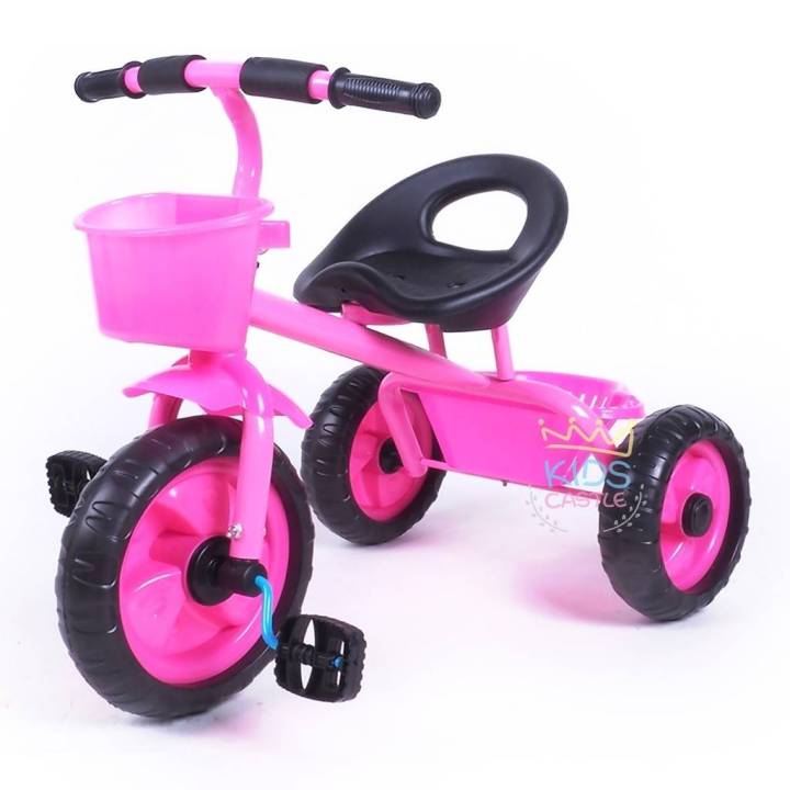 toyswonderland-รถจักรยานสามล้อ-สำหรับเด็ก-มีตะกร้าหน้ารถและกระบะใส่ของ