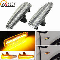 รถแบบไดนามิก LED ไฟเลี้ยวด้านข้างไฟเลี้ยวด้านข้าง Repeater โคมไฟ Amber สำหรับ Mitsubishi Lancer EVO X 8351A001