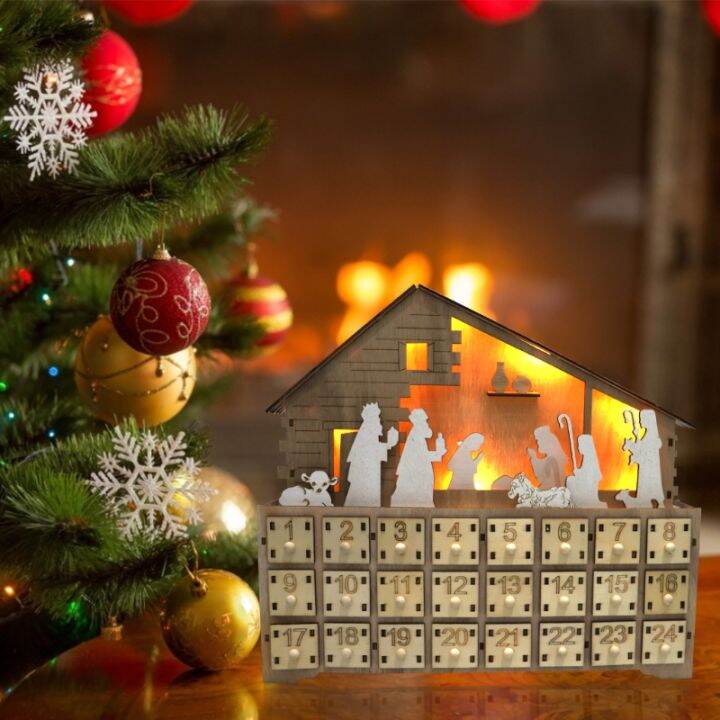 nativity-manger-scene-wooden-advent-calendar-battery-operated-led-lighted-christmas-countdown-ornament-with-drawer-decor