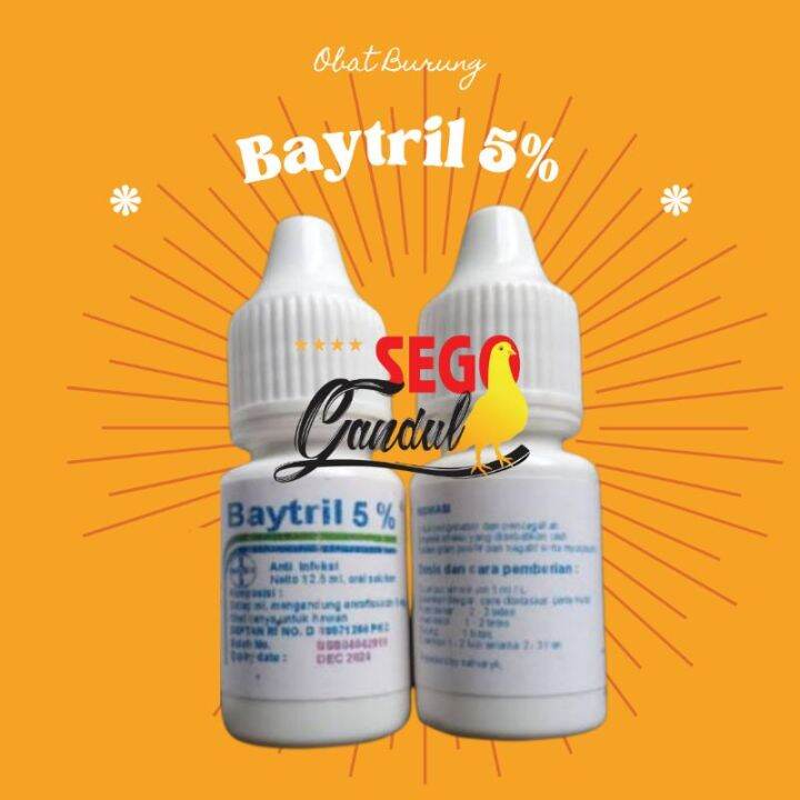 12.5ml Baytril 5 Anti Infection Oral Solution Medicine for Animals