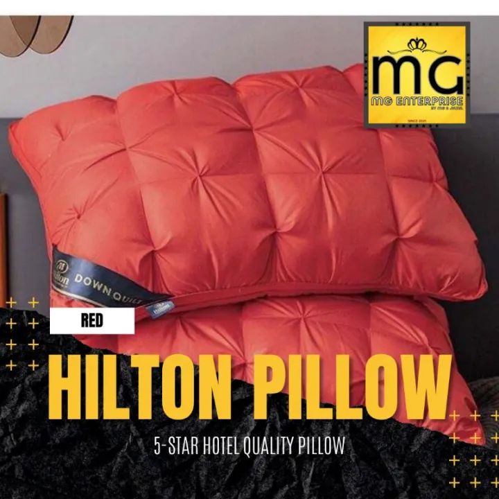 Original Hilton Pillows Double Line (Handbag included) Lazada PH