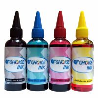 Choice Ink Epson น้ำหมึกเติมรุ่น L455/L550/L551/L555/L558/L565/L566/L655/L800/L801/L850/L1300/L1800 4 สี (สีดำ,ฟ้า,แดง,เหลือง)