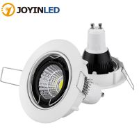 Modern Round Indoor Downlight Fixture GU10 Led Housing Led Spot Light Trims Recessed MR16 Spotlight Fitting Frame Zinc Alloy