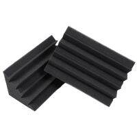 New 8 Pack of 4.6 in X 4.6 in X 9.5 in Black Soundproofing Insulation Bass Trap Acoustic Wall Foam Padding Studio Foam Tiles (8PCS, Black)