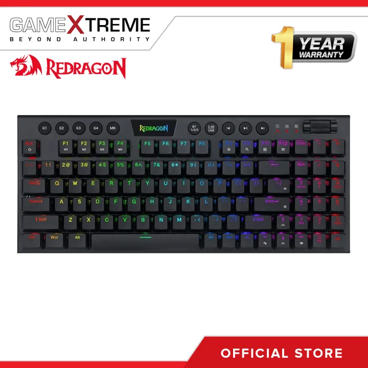 Redragon K625-KB YI TKL Mechanical Gaming Keyboard Dust-Proof Red ...