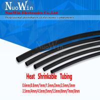 5 เมตรท่อหดความร้อนสีดำ 2:1 5 มม.5.5 มม.6 มม.7 มม.8 มม.9 มม.10 มม.HEATSHRINK ท่อ Sleeving Wrap ลวด-hjgtfjytuert