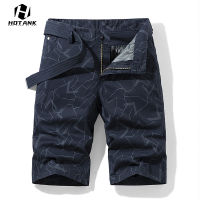 2022 Summer Men Cotton Print Shorts Casual Loose Cargo Short Pants Mens Fashion Solid Color Zipper Shorts Bermuda Clothing