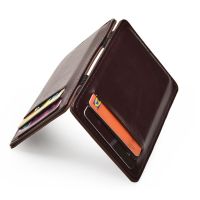 「Layor wallet」กระเป๋าสตางค์เล็กบางสำหรับผู้ชาย,กระเป๋าเชือกแบบยืดหยุ่นได้หนังพียูเล็กกระเป๋าสตางค์ใส่บัตรเครดิตที่ใส่บัตรประชาชนทึบกระเป๋าเล็ก