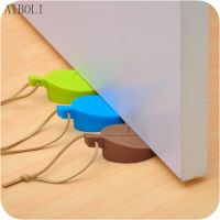 Leaves Shape Silicone Rubber Door Stop Stoppers Door Block Children Anti-Folder Hand Hotel Security Door Card Hanging Door Stop Decorative Door Stops