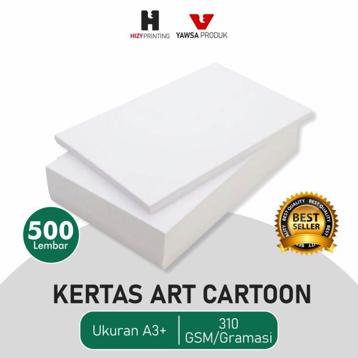 Kertas Art Carton/Art Karton 310 GSM/Gram Ukuran A3+ (Plus) 500