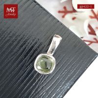 MT จี้พลอยแท้ เพริดอท, อเมทิสต์ ตัวเรือนเงินแท้ ชุบทองคำขาว Natural Gemstone Sterling Silver Pendant (gp422) MT Jewelry มณีธารา