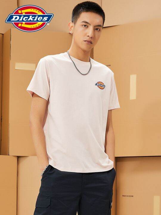 dickies-เสื้อยืดบอร์ดน้ำหนักเบารุ่นพื้นฐานแขนสั้นสำหรับผู้ชาย2023ใหม่ฤดูใบไม้ผลิและฤดูร้อนผ้าฝ้ายตัวสั้น8905