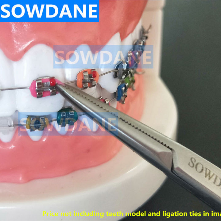 dental-orthodontic-mathieu-elastic-placement-ligation-ring-ligature-tie-holder-14cm-extra-fine-beak-dental-laboratory-tool
